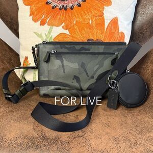 Coach Camo Holden Crossbody C9972 2022 Multi Pouch BNWT $350